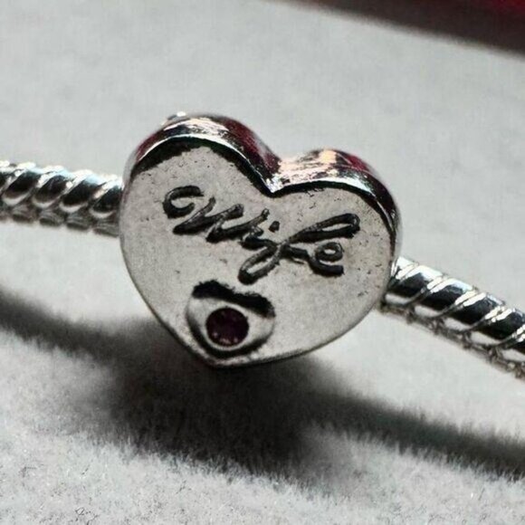 Heart Wife Charm fits PANDORA - Picture 1 of 8